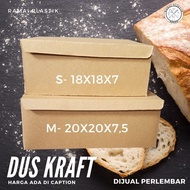 Kraft Box Size 18x18cm and 20x20cm Continuous