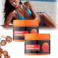 Bronze Glow Intensive Tanning Shimmer Gel, Natural Intense Tanning Gel for Body, Blissshe Skin Inten