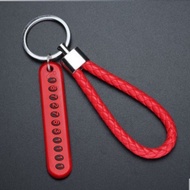 New 3 color Leather Keychain Keychain Figure Pendant Fob