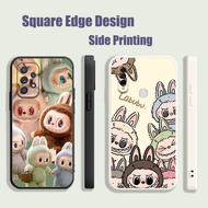 Casing For Vivo Y15A Y15S Y11S Y1S Y11 Y81 Y81S Y81i Labubu cute anime FXK07 Phone Case Square Edge