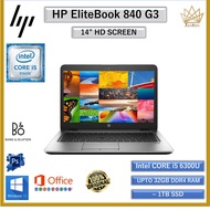 HP EliteBook 840 G3 CORE i5 (6th GEN) 14" HD /UPTO 32GB RAM /1TB SSD/REFURBISHED LAPTOP KOMPUTER