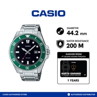 Casio MDV-107D-3AVDF Original Jam Tangan Pria Analog Silver