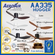 [YEOKA LIGHTS AND BATH] AEROAIR AA335 HUGGER 35/46/52 Inch DC Brushless Motor Ceiling Fan with 3 ton