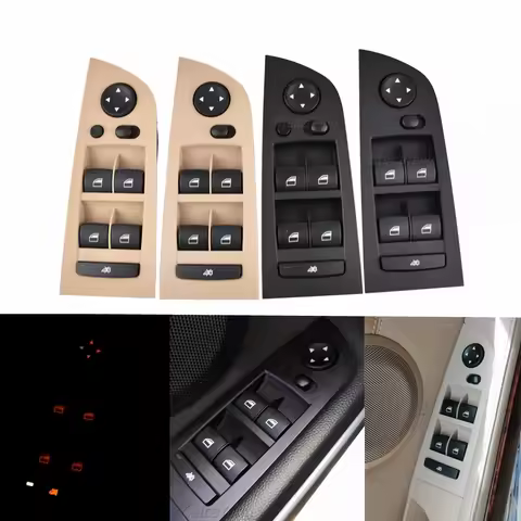 Panel Power Window Switch Console Left Beige Black 61319217329 61319217331 For BMW E90 E91 2004-2013