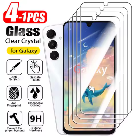 1-4PCS Screen Protector Glass For Samsung Galaxy A16 4G 5G 9H Tempered Glass For Samsung A56 A36 A26