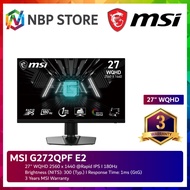 MSI G272QPF E2 27" WQHD 180Hz Gaming Monitor ( DP, HDMI, 3 Yrs Warranty )