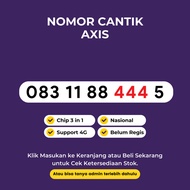 Nomor Cantik Axis 11 Digit Murah Rapi Support 4G LTE