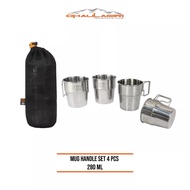 I Mug HANDLE SET 4pcs 280ml