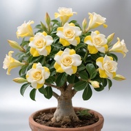 Double-flowered Desert Rose | Multi-colored, drought-resistant potted plant | Old-stump garden plant