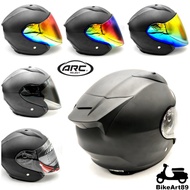 Helmet ARC XR MATT BLACK With Color Visor Clear Smoke Rainbow Blue Purple Accessories Ritz V2 RSX150 Y16ZR R15