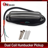 Alnico V Mini Humbucker Twin Blade Pickup Mini Dual Rail 9K สำหรับกีตาร์ไฟฟ้าเปลี่ยนหลายสี