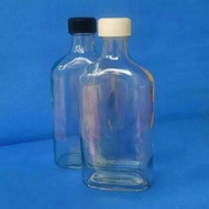 BOTOL Gepeng Kaca 250ml Botol Madu asi Kopi Jamu Botol Ikn Beta cupang