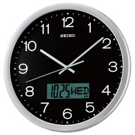 Seiko Qxl007A Qxl007An Analog Silver Color Black Dial Wall Clock