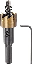 HARFINGTON Hole Saw 18.5mm (47/64") M35 HSS (High Speed Steel) Titanium Coated Drill Bit Cutter Open