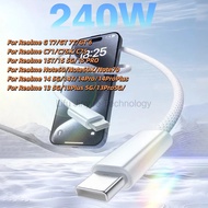 LKYF9 240W double TypeC braid fast charge cable for Realme C71 C75X C75 Realme 15T 15 5G 15 PRO Note