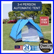 3-4 Person AUTOMATIC EASY CAMPING TENT - - Khemah sesuai untuk 3-4 Orang Kemping Outdoor