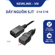 ️**[SUPER DURABLE] Newlink C14 to C19 Power Cord – American Standard 14AWG (2.08mm2) | 250V – 15A