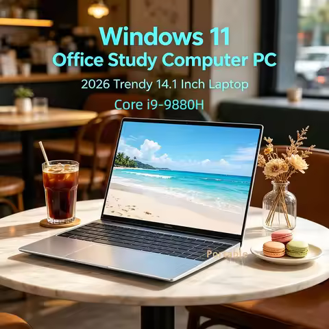 Grand Intel Core i9-9880H Laptop 14.1 Inch 32GB Large RAM 2TB SSD 1080P HD Windows 11 Pro High Perfo