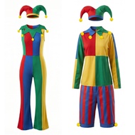 Halloween Clown Costume Clown Costume Clown Character Men Women play Party Stage Performance Costume