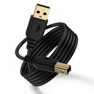 USB Printer Cable 10FT USB A to USB B 2.0 High Speed Printer Scanner Cord for HP,Dell,Epson,Brother,