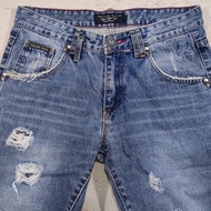 Philipp Plein Skull Distressed Ripped Jeans
