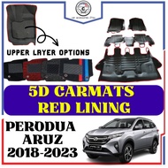 Perodua Aruz 2018-Present 5D Carpet Car Mat Alas Kaki 2 layer Karpet Kereta Kalis Air Full Set Floor