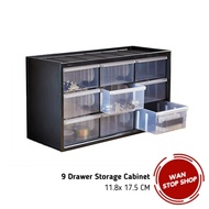 9 Drawer Plastic Storage Box Plastic Cabinet Desktop Storage Plastic Drawer Table Organizer Multipur