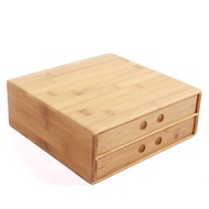 Bamboo Pu'er Tea Pu'er Tea Box Shelf Storage Box Awakening Tea Tea Cake Holder Drawer Type Tea Tray 