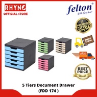 Felton 5 Tiers Document Drawer | A4 Drawer | Drawer Plastic  (FDD 174) [RANDOM COLOR]