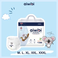 Aiwibi Premium Natural Diapers Pants - M40/L38/XL36/XXL34/XXXL32 (1 Pack)