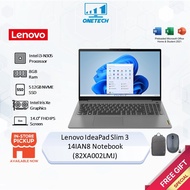 Lenovo Ideapad Slim 3 14IAN8 82XA002LMJ Notebook - Artic Grey (i3-N305/8GB/512GB NVME/14" FHD IPS/1.