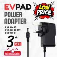 EVPAD 3 ORIGINAL 3 PIN AC POWER CHARGER | POWER ADAPTER | EV3S EV3SMY EV3+ I 3 MONTHS WARRANTY