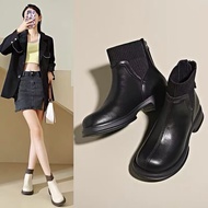 Women Boots Waterproof Socks Type Lightweight Anti-Slip Short Chelsea Chelsea Boots Women