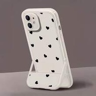 1 ชิ้น เคสโทรศัพท์รูปหัวใจคลาสสิกที่เข้ากันได้กับ Apple 16/16 Plus/16 Pro/16 Pro Max/15/15 Plus/15 P
