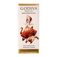 Godiva Masterpieces Hazelnut Oyster Milk Chocolate.