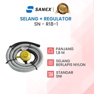 SANEX 1.8 Meter Gas Regulator Hose SN-R181 SANEX SN-R18 Gas Regulator/ RESISTANT TO RAT BITE
