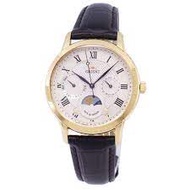 [Powermatic] Orient Sun &amp; Moon Classic Quartz Black Leather Strap Watch RA-KA0003S