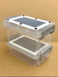 ✴️ 全新 麵包蟲 麥皮蟲 大麥蟲 蟋蟀 杜比亞 櫻桃紅 昆蟲 多用途 實用觀察 高清透明 防臭通風 透氣 活餌 mini 小尺寸 型號 桌上 飼養箱 飼養盒 繁殖箱繁殖盒 養殖箱養殖盒 儲物箱 儲物