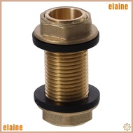ELAINE Tube Adaptor, G1/2 G3/4 G1 Male Brass Bulkhead Fitting, Water Tank Joint Tube Connector Water