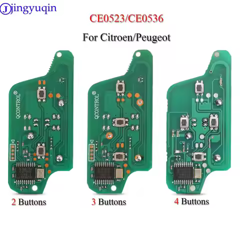 jingyuqin 10p Remote ASK/FSK Key Board for Peugeot 207 307 308 407 607 807 For Citroen C2 C3 C4 C5 C