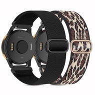 Kollody 2 Pack Stretchy Nylon Watch Bands Compatible with Garmin Venu/Venu Sq,20mm Loop Soft Elastic