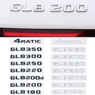Car Trunk Letters Logo Emblem Badge Decals Sticker For Mercedes Benz GLB Class GLB35 GLB180 GLB200 G