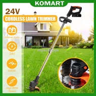 Electric Grass Trimmer Cordless Lawn Mower Lithium Battery Grass Trimming Cutter Machine / Mesin Pot