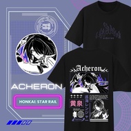 HONKAI STAR RAIL ACHERON Shirt Merch in Black / White / Khaki / Gray