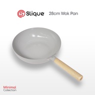 SLIQUE Wok Pan Stainless Steel Non-Stick Ceramic Coating Induction Base - Minimal Collection