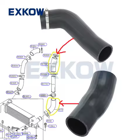 Intercooler Air Outlet Hose fit for HYUNDAI H-1 07 GRAND STAREX 28173-4A710 28172-4A480