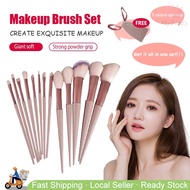 🇸🇬 13 Pcs Soft Fluffy Makeup Brushes Set Foundation Blush Powder Eyeshadow Kabuki Brush Set Beauty T