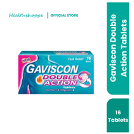 [READY STOCK] Gaviscon Double Action Tablet (250mg x 16s) – Fast Relief for Heartburn Indigestion & 