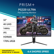 PRISM+ PG320 Ultra 32" IPS 144Hz 1ms 4K UHD HDR600 140% sRGB eSports Grade Adaptive-Sync Gaming Monitor [3840x2160]