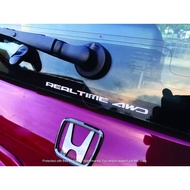 CFS222 Honda Crv Cr-v  Rd1 Rd2 Real Time AWD Stiker Sticker Vinyl Decal Stripes Cermin Depan Belakan
